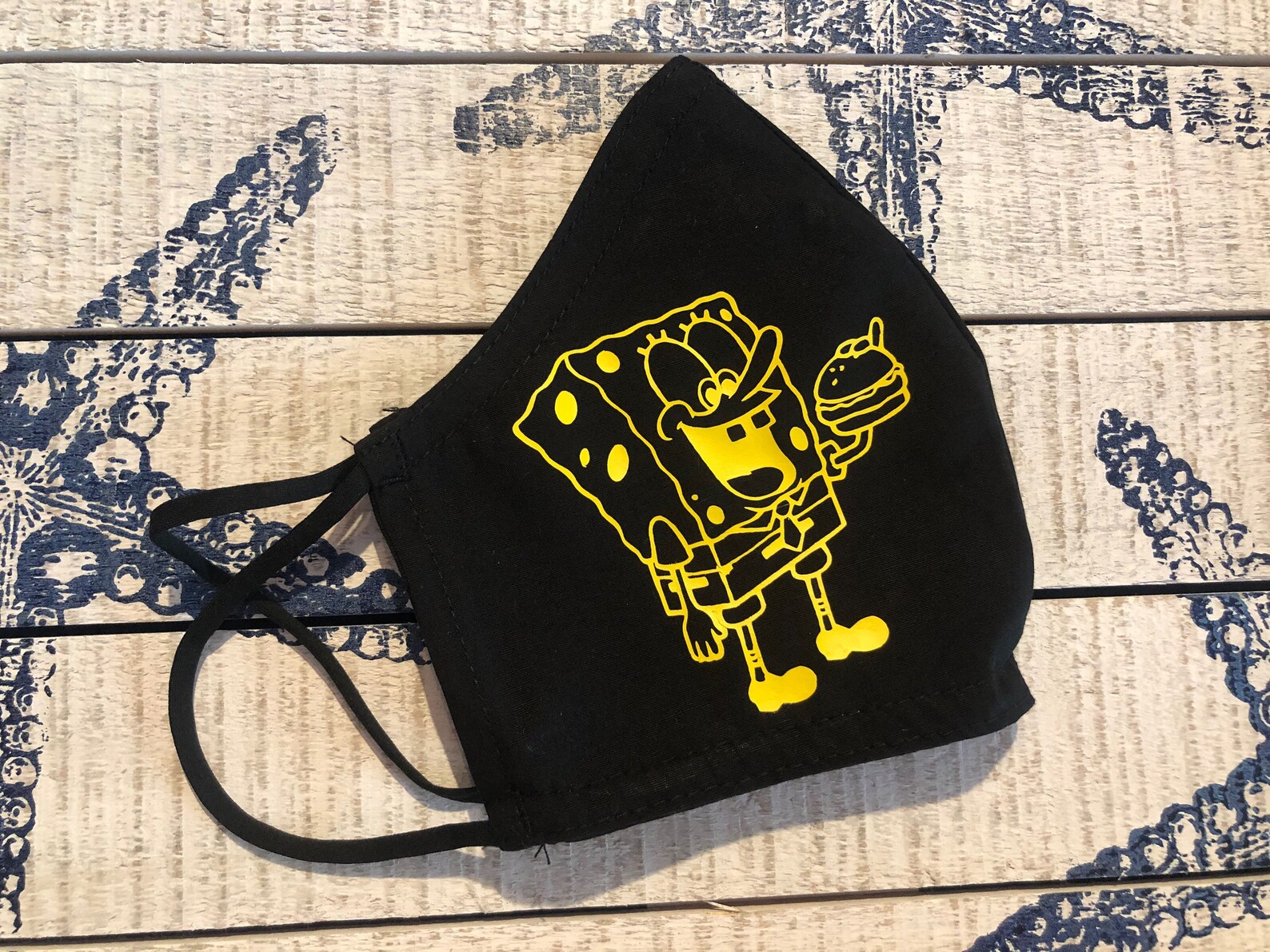 Spongebob Squarepants Mask Spongebob filter mask reusable Etsy