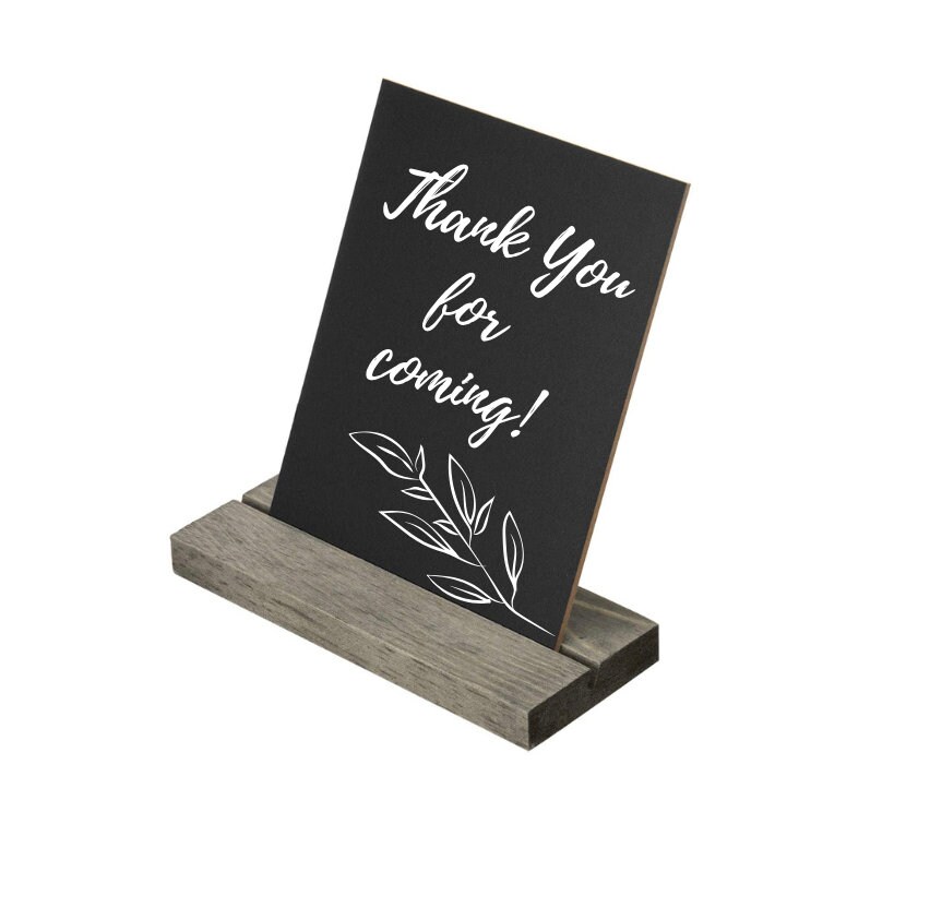 Nvzi 12 Pack Mini Chalkboard Signs With Stand,Small Rectangle Wooden Chalkboards Blackboard For Food Signs
