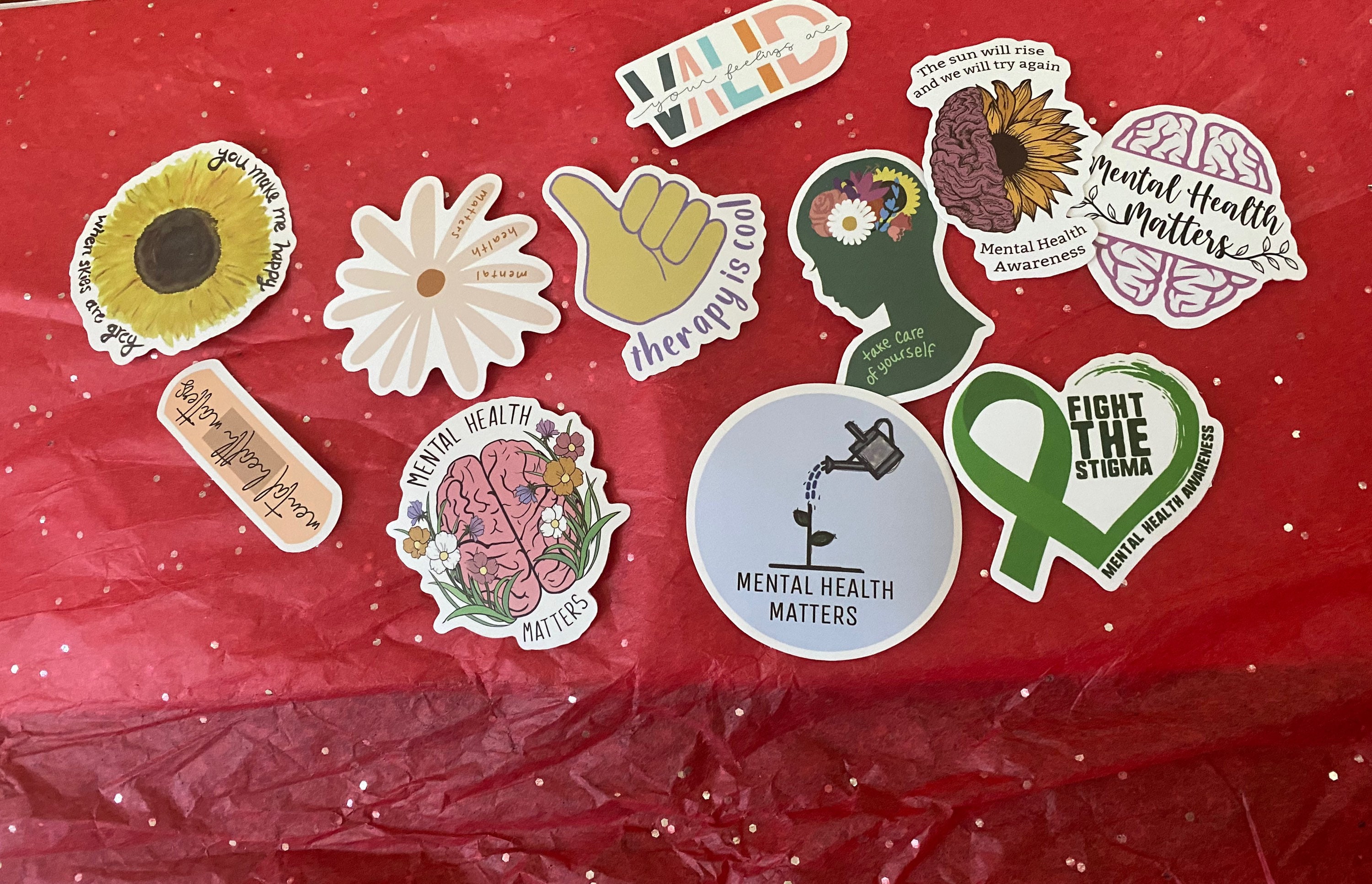 Mental Health Sticker Pack Mental Health Awareness Stickers Etsy