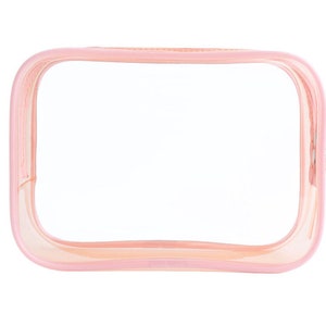 Color Blank Makeup Bag Make up Bag Bridesmaid Gifts Bright Make up Bag  Clear Make up Travel Bags Pink Cosmetic Bag Yellow Make Up 