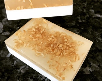 Oatmeal Honey Vanilla Goat Milk All Natural  Soap   ( Top Seller)