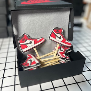 shoe cupcake topper, shoe cake topper, sneaker cupcakes, sneaker cake topper, sneaker gala party decoration, sneakerhead party, sneakerhead
