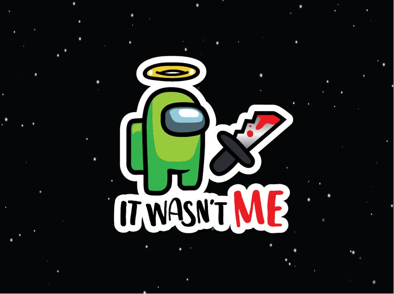 Among Us Inspired Emote Sticker