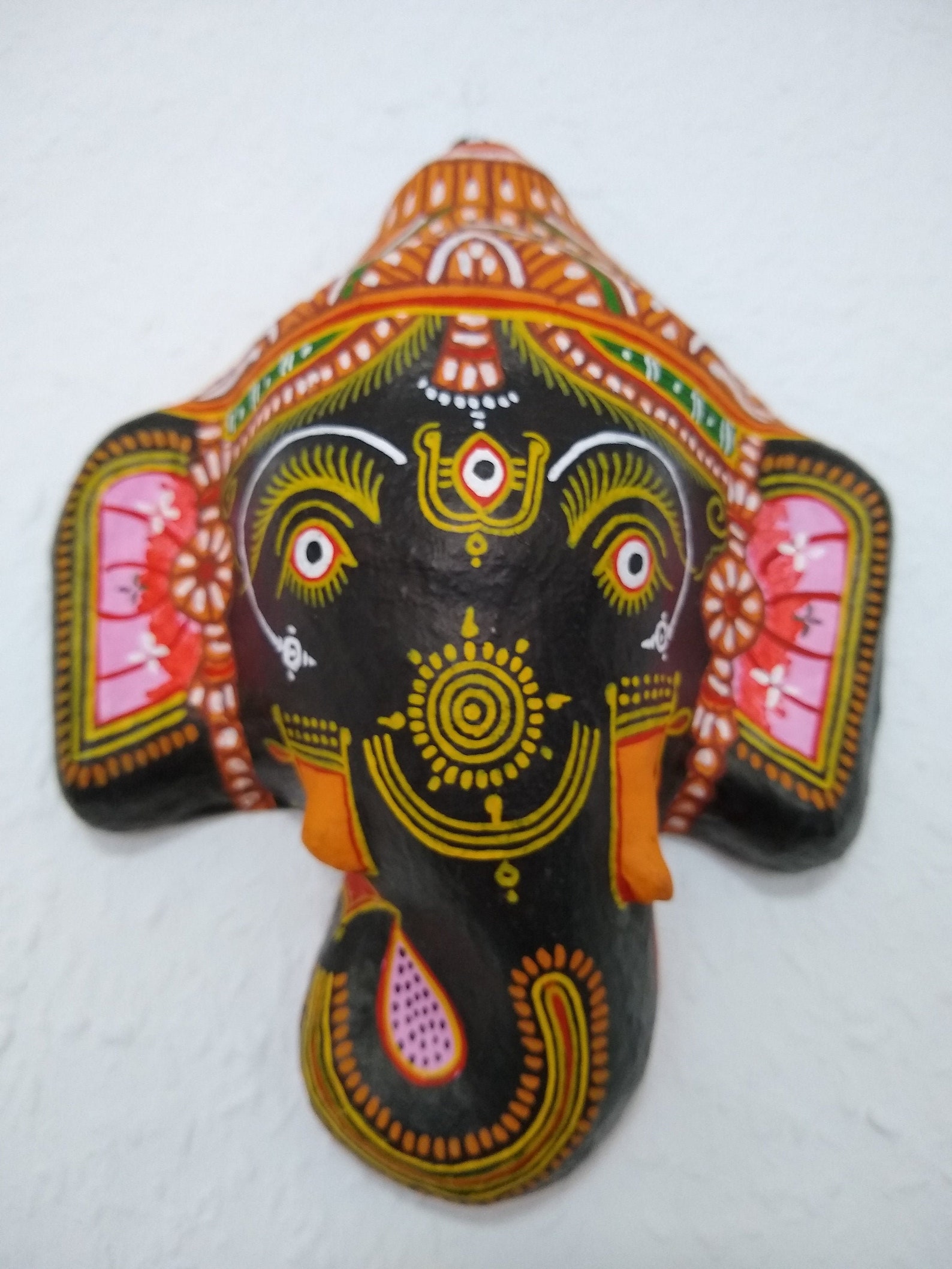 Wall hanging Mask Paper mache Mask Handmade Mask Odisha Etsy