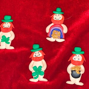 Polymer Clay - Nearly Naked Leprechaun Pin