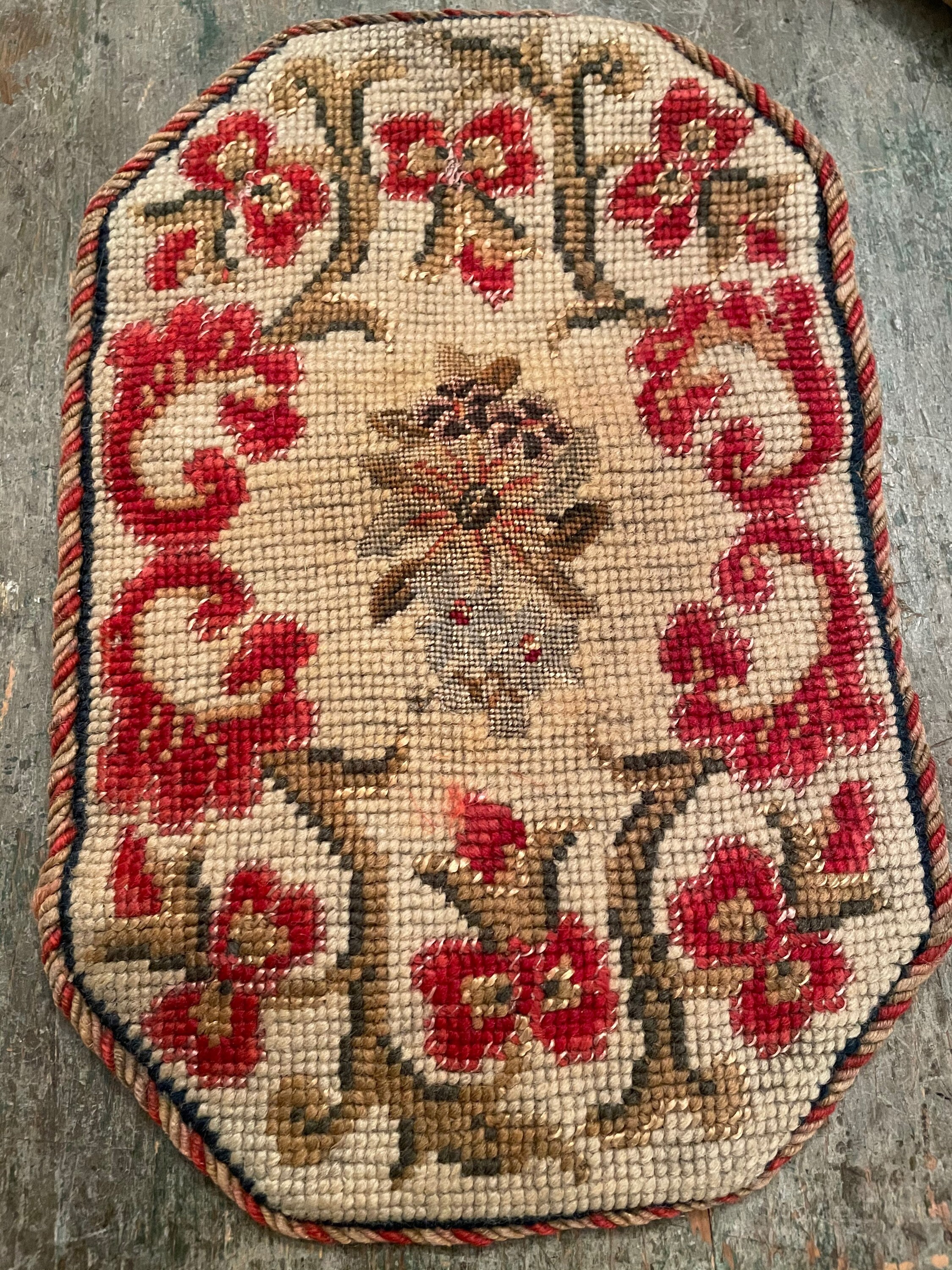 Needlepoint Lamp Mat Rug Etsy