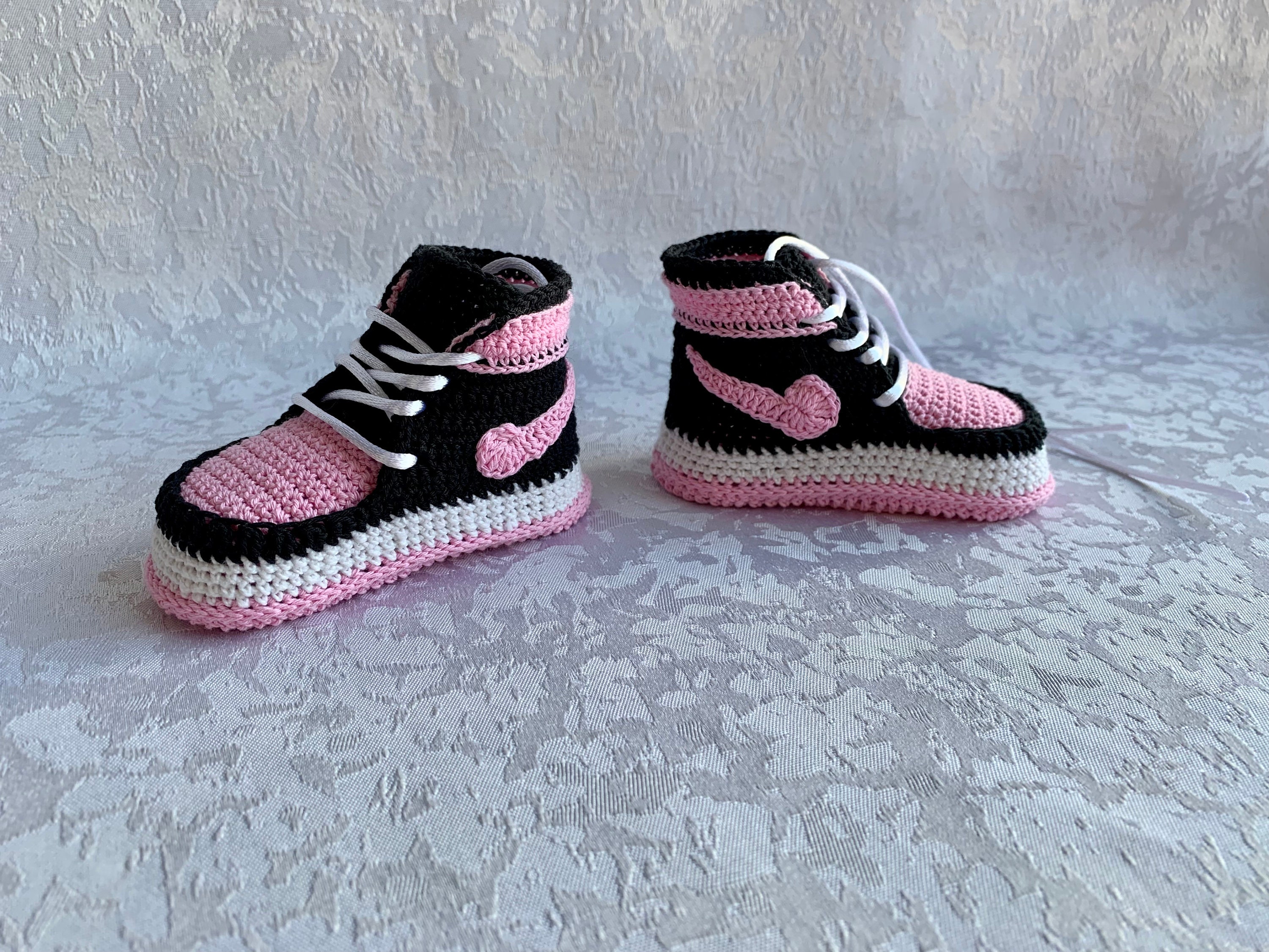 Baby laarsjes schoenen Jordan 1 gehaakte baby - Etsy Nederland