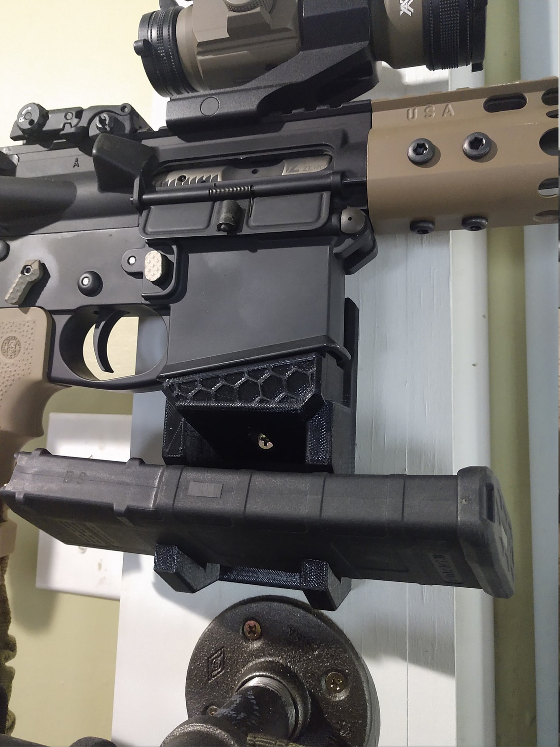 AR15 Wall Mount with Mag holder Etsy
