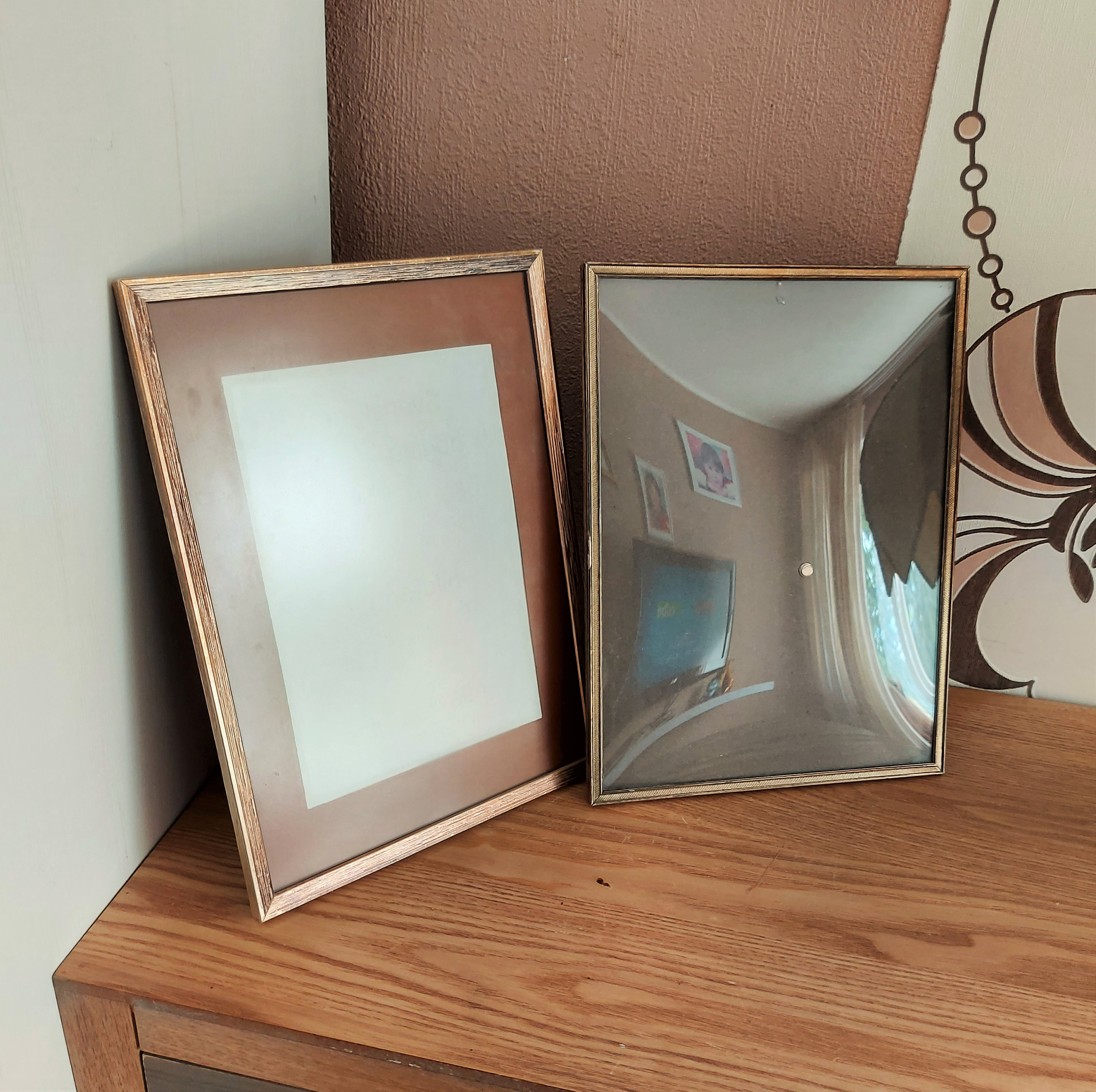 folle denmark STEEL×2 WALL FRAME×2 Vintage Metal Photo Frames SET 2, Denmark, 1960s - Etsy