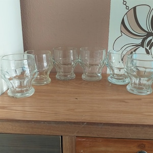 Jahrgang EDA GLASBRUK Trinkgläser SET 6, Schweden, 1930er Jahre