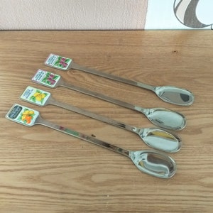 Vintage GENSE Swedish Stainless Steel Marmalade SPOONS SET 4, Zweden, jaren 1960