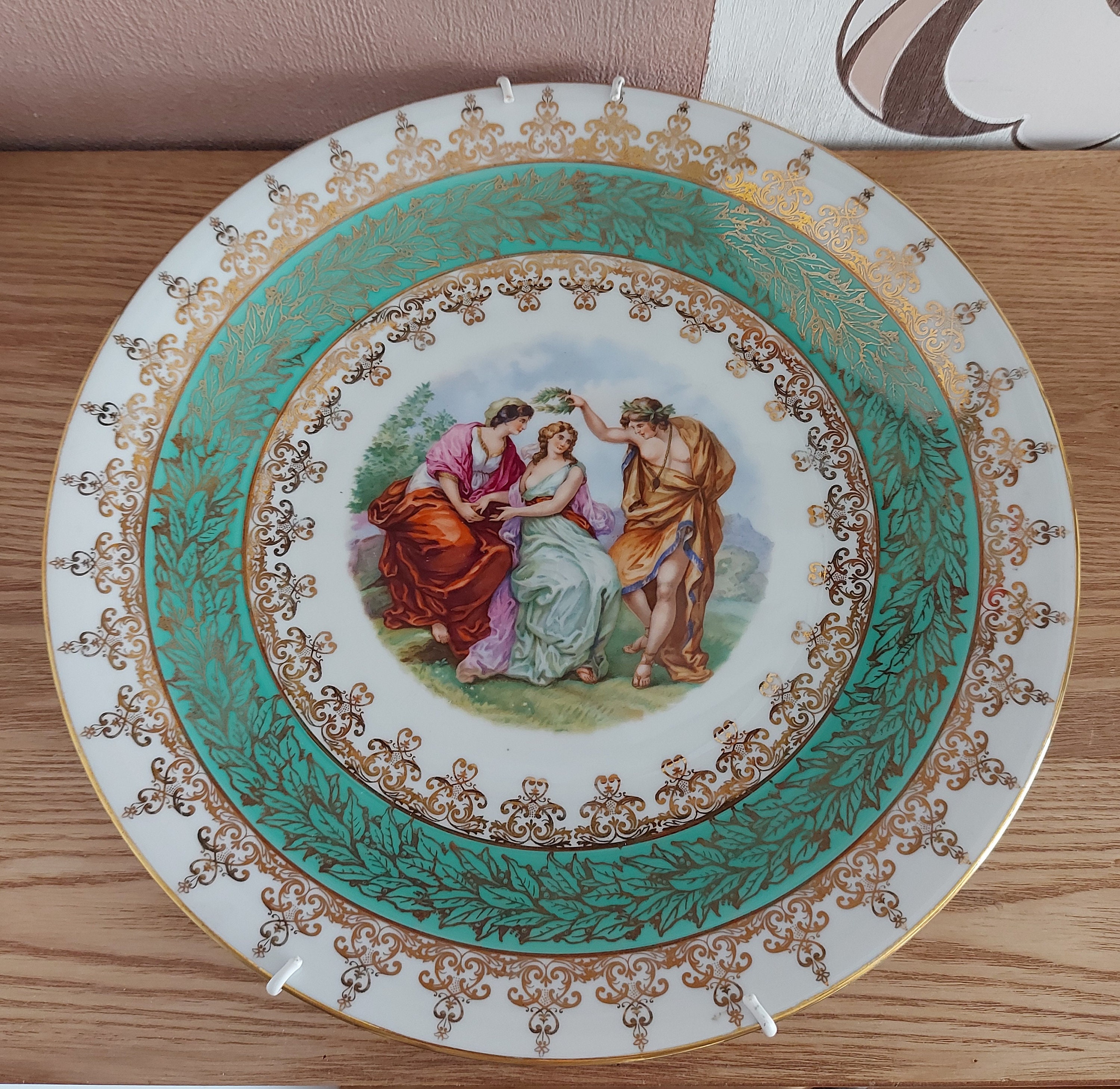 Pmr Bavaria Jaeger & Co Porzellan Wikipedia Vintage PMR Bavaria Jaeger & Co Porcelain Large Plate - Etsy