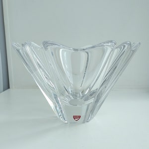 Vintage ORREFORS Clear Crystal ORION Bowl, design by Lars Hellsten