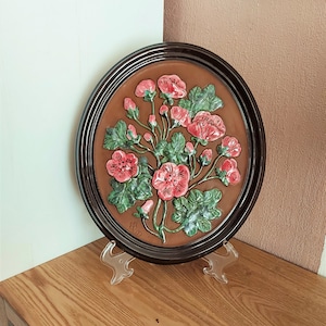Vintage GABRIEL SWEDEN Large Ceramic Wall Plaque , Sweden, 1980s