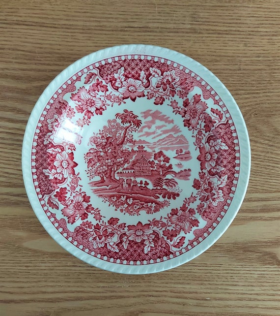 Vintage Wood's SEAFORTH BURSLEM England Porcelain Small Soup