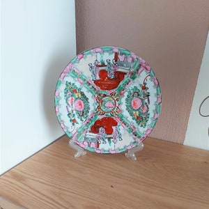 Vintage CHINESE Porcelain Plate, Asian Hand painted Plate, China