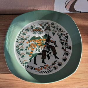 Vintage SICILIA Large Porcelain Plate by FIGGJO FLINT, Norway