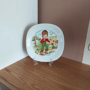 Vintage German SCHIRNDING BAVARIA Porcelain Collectible Plate, Germany, 1970s