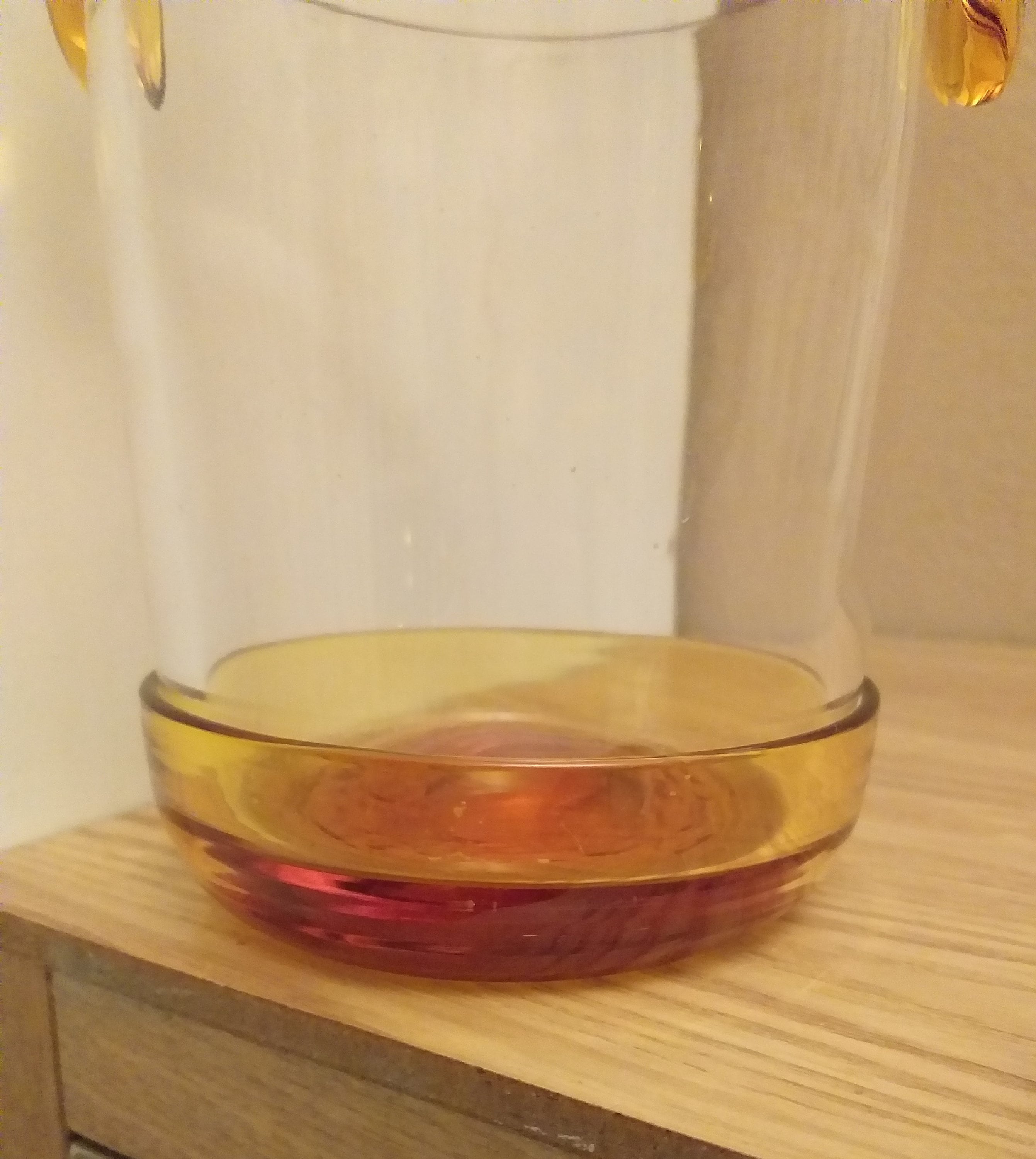 Vintage Glass Bucket With Glass Handle Glass Candy Dish Etsy