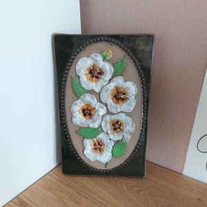 Vintage JIE GANTOFTA Ceramic Wall Plaque , design by Aimo Nietosvuori, Sweden, 1970s
