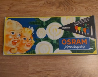 Vintage CHRISTMAS Tree Candle Lights OSRAM, Germany, 1950s