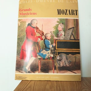 Vintage Vinyl Record and Album The GREAT MUSICIANS Series MOZART, France, 1965
