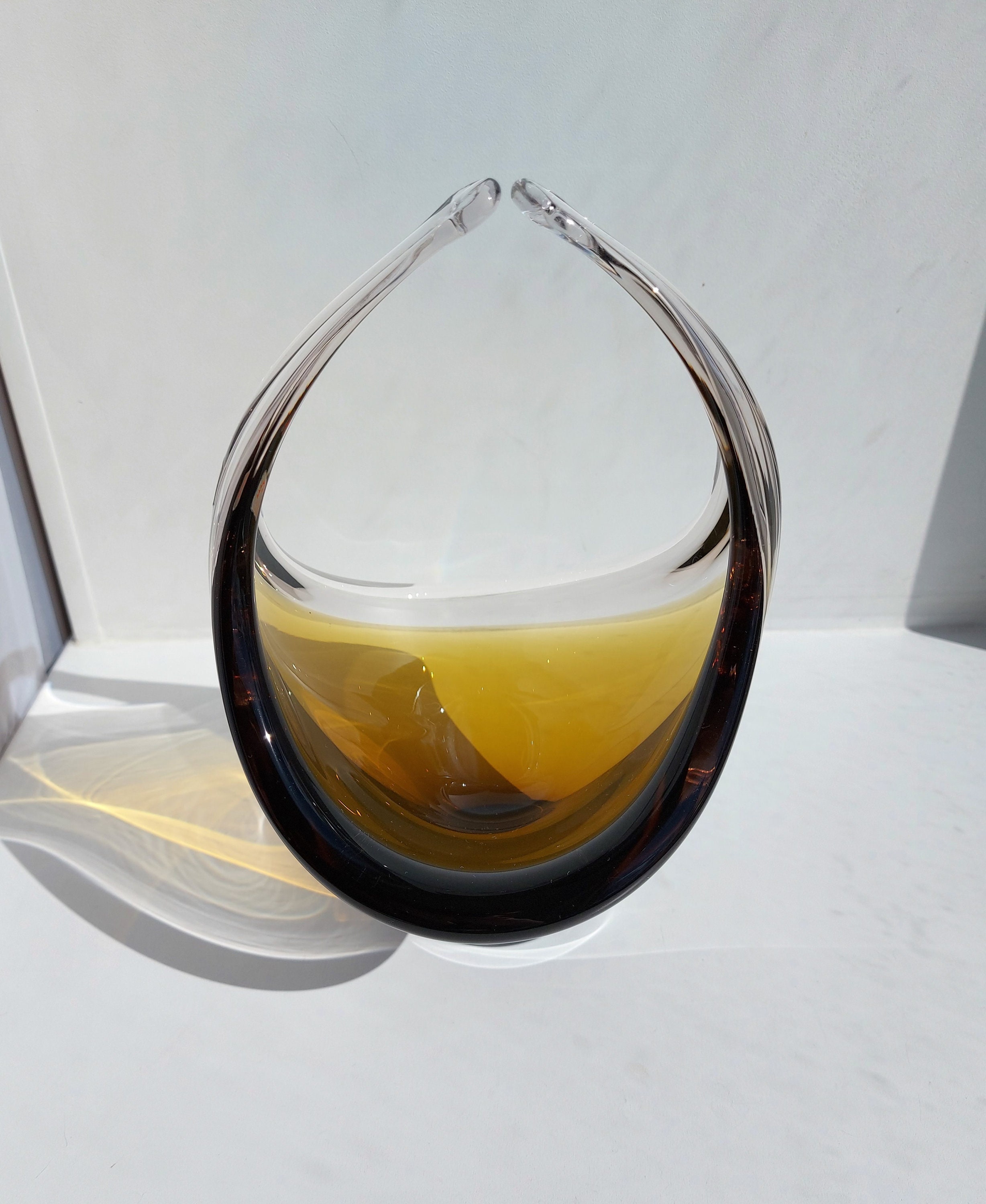 HYLLINGE によるヴィンテージ スウェーデン アート ガラス ボウル