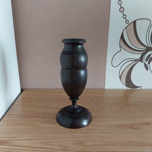 Vintage Hand Made Wooden GOBLET, Hand Carved Wood