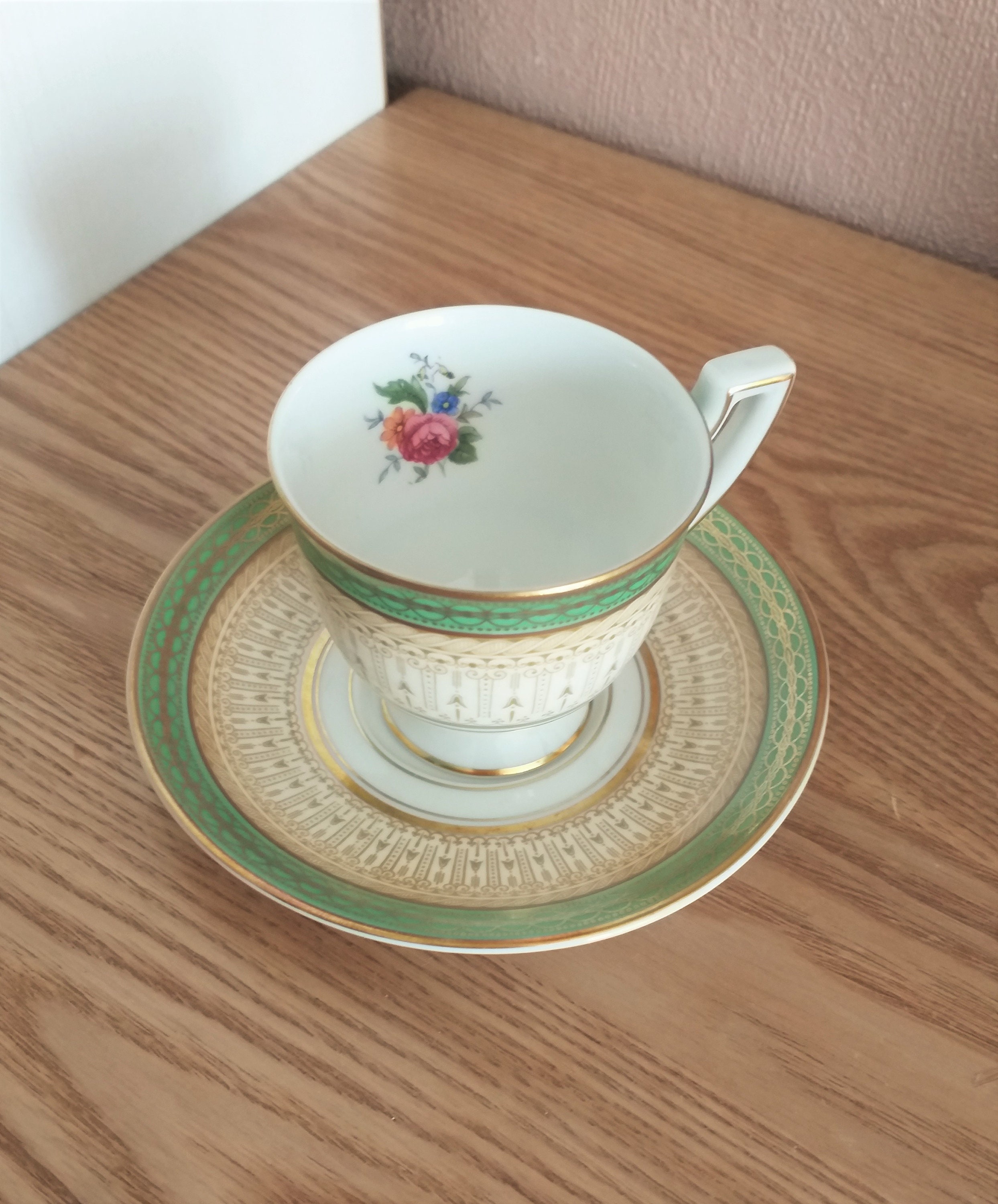 KÖNIGL.PR.TETTAU ヴィンテージ ドイツ 磁器 コーヒー セット 6、1950