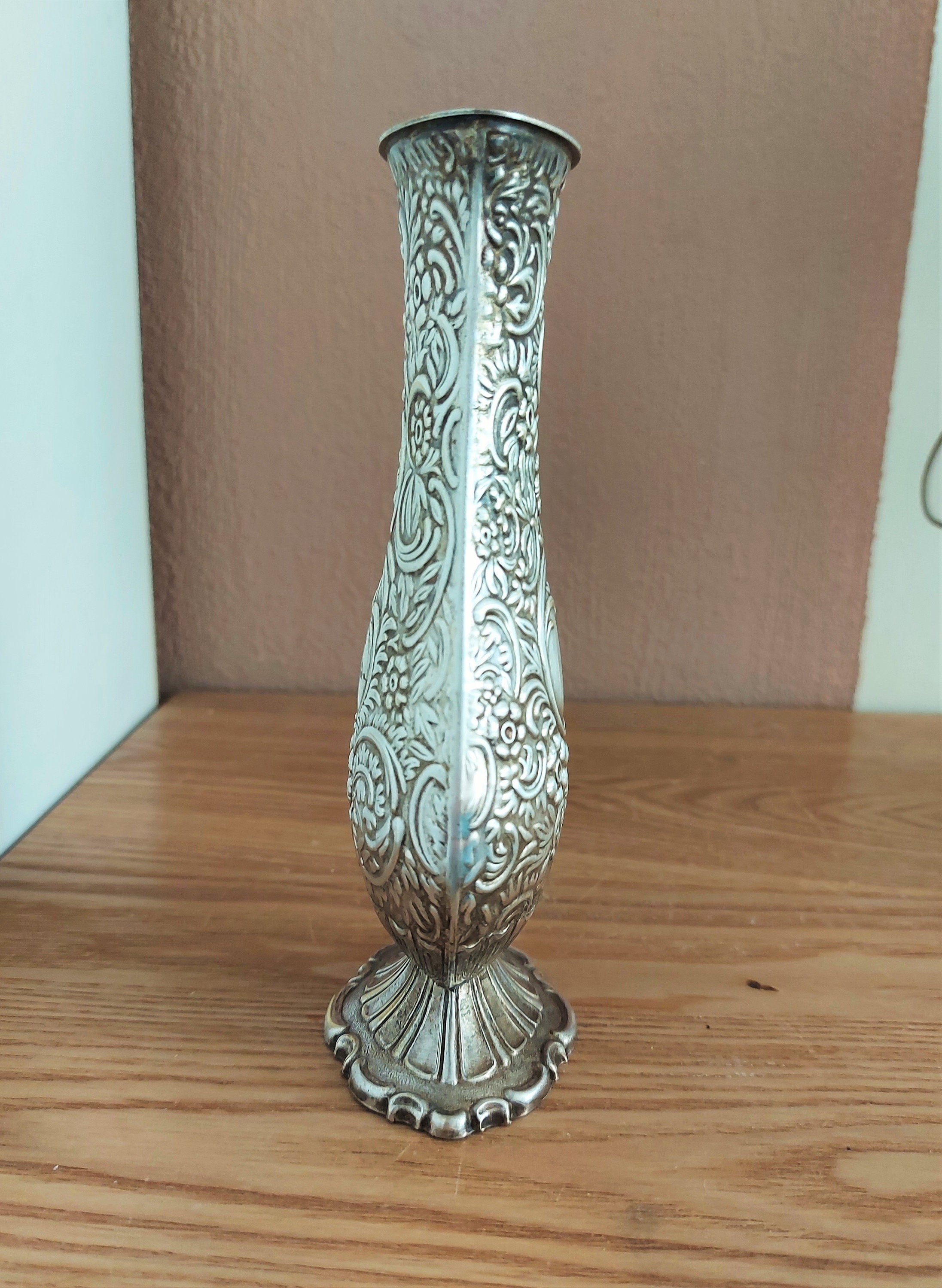 最高傑作品　PRIMA N.S　スウェーデン　アンティーク Vintage Scandinavian PRIMA NS Silver Plated VASE, Sweden - Etsy