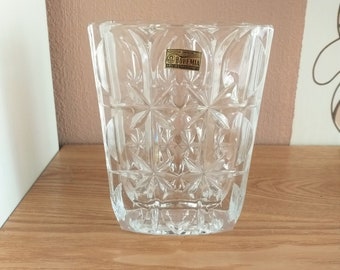 チェコのカットガラスボウル チェコカットクリスタルボウル 16 x 20 cm - Etsy 日本