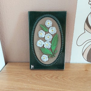 Vintage JIE GANTOFTA Ceramic Wall Plaque, Aimo design, Sweden,1960s