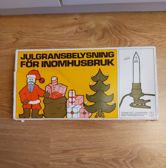 Vintage GNOSJÖ KONSTSMIDE CHRISTMAS Tree Candle Lights, Sweden, 1960s