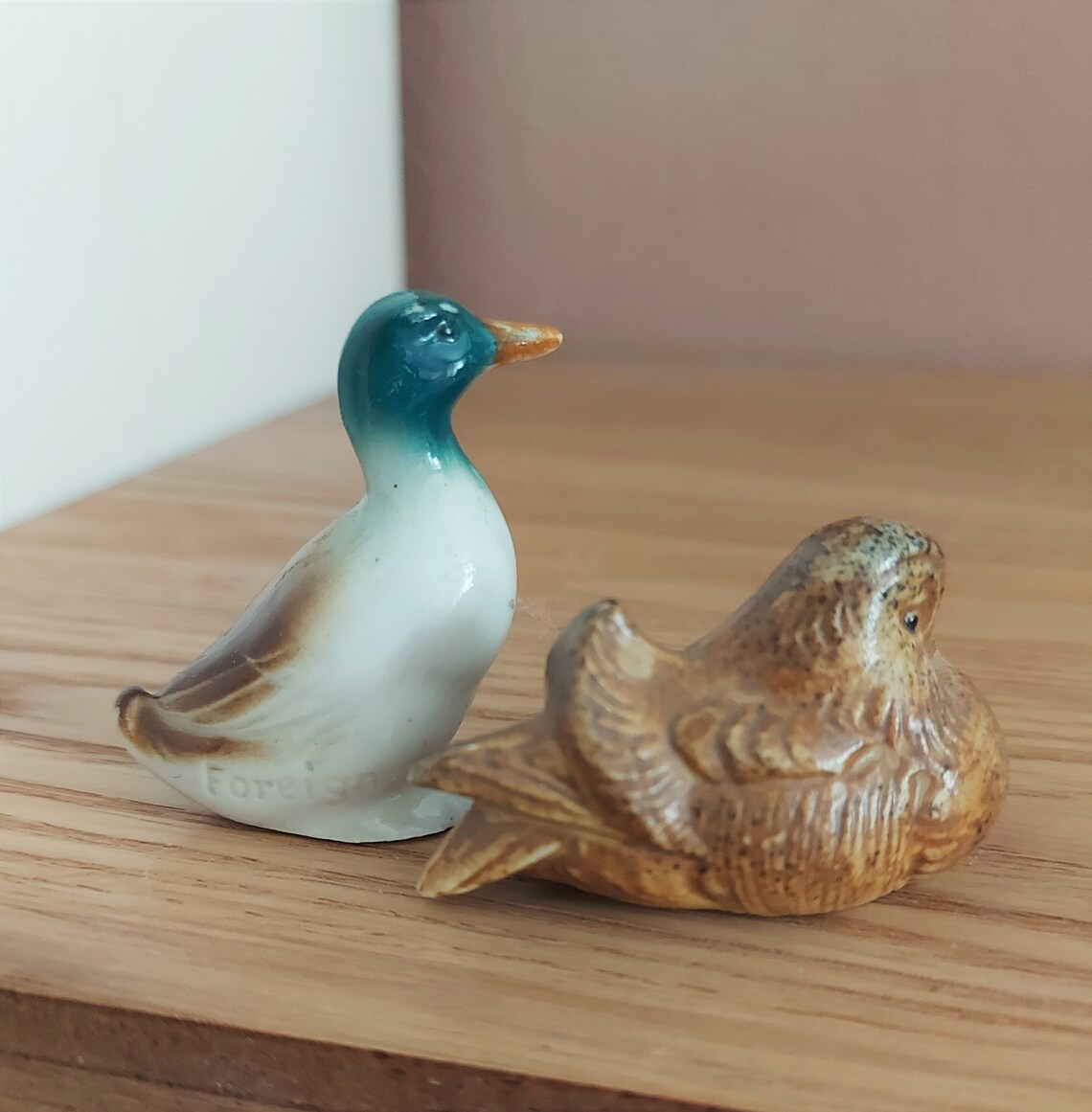 Vintage Porcelain Animals Figurines Set 5 IMPORT FOREIGN Etsy