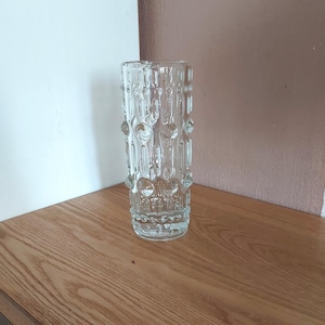 Vintage SKLO UNION Vase, design by Frantisek Peceny for Hermanova Hut Glassworks, Czechoslovakia, 1970s