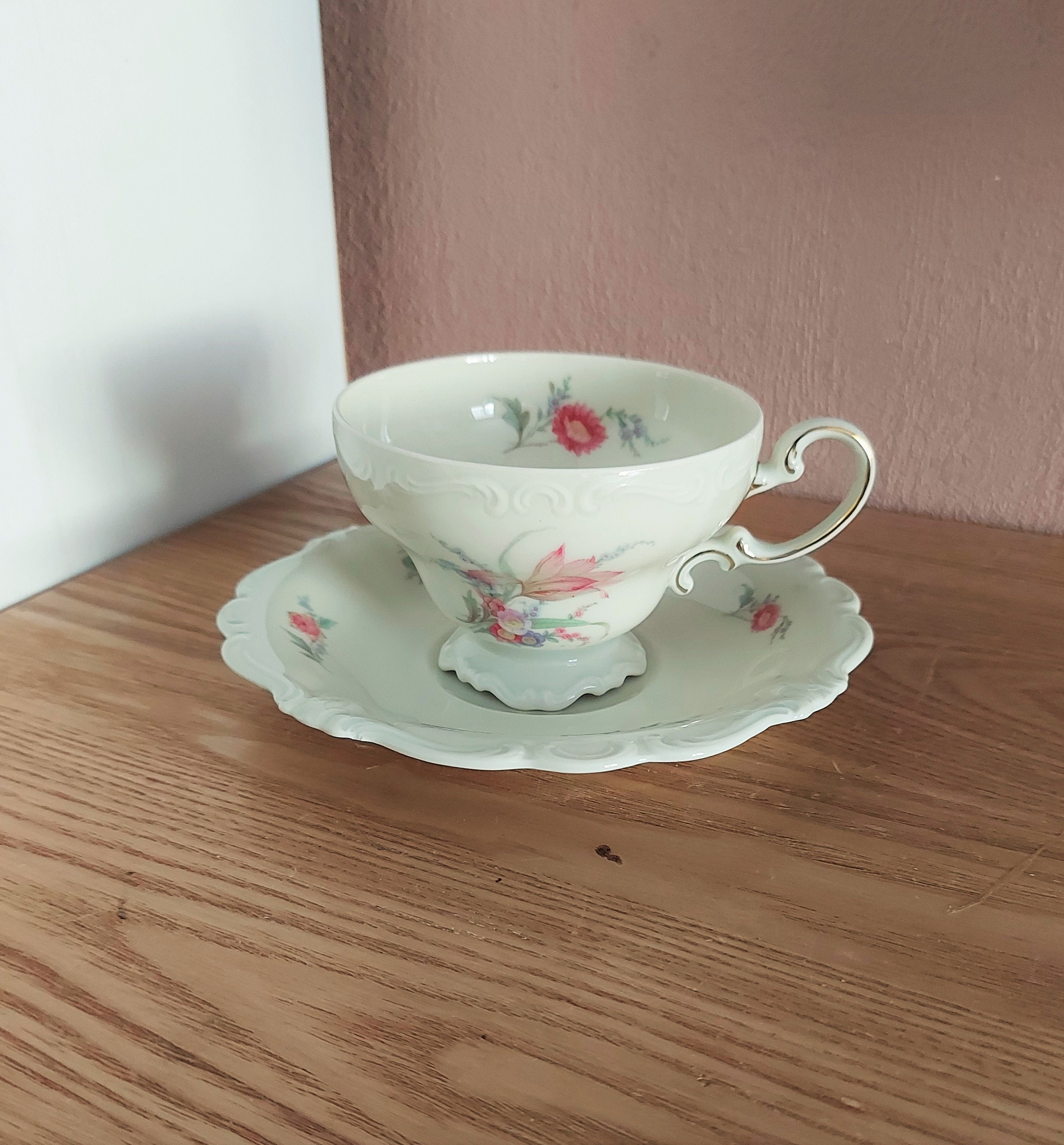 Porcelain Tea Selb-germany Vintage POMPADOUR - 1930s Germany, Set Etsy ROSENTHAL 15,
