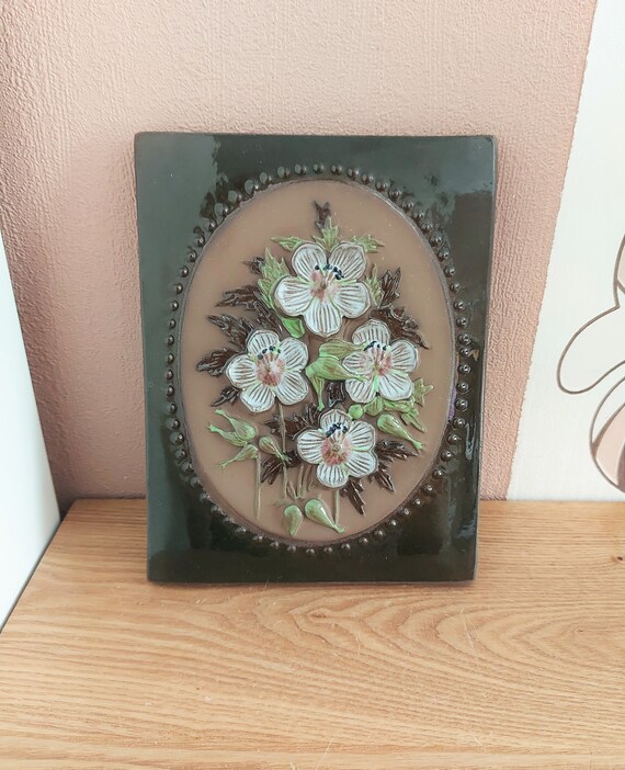 JIE GANTOFTA Swedish Ceramic Wall Plaque With Blue Flowers - Etsy JIE GANTOFTA Swedish Ceramic Wall Plaque With Blue Flowers - Etsy