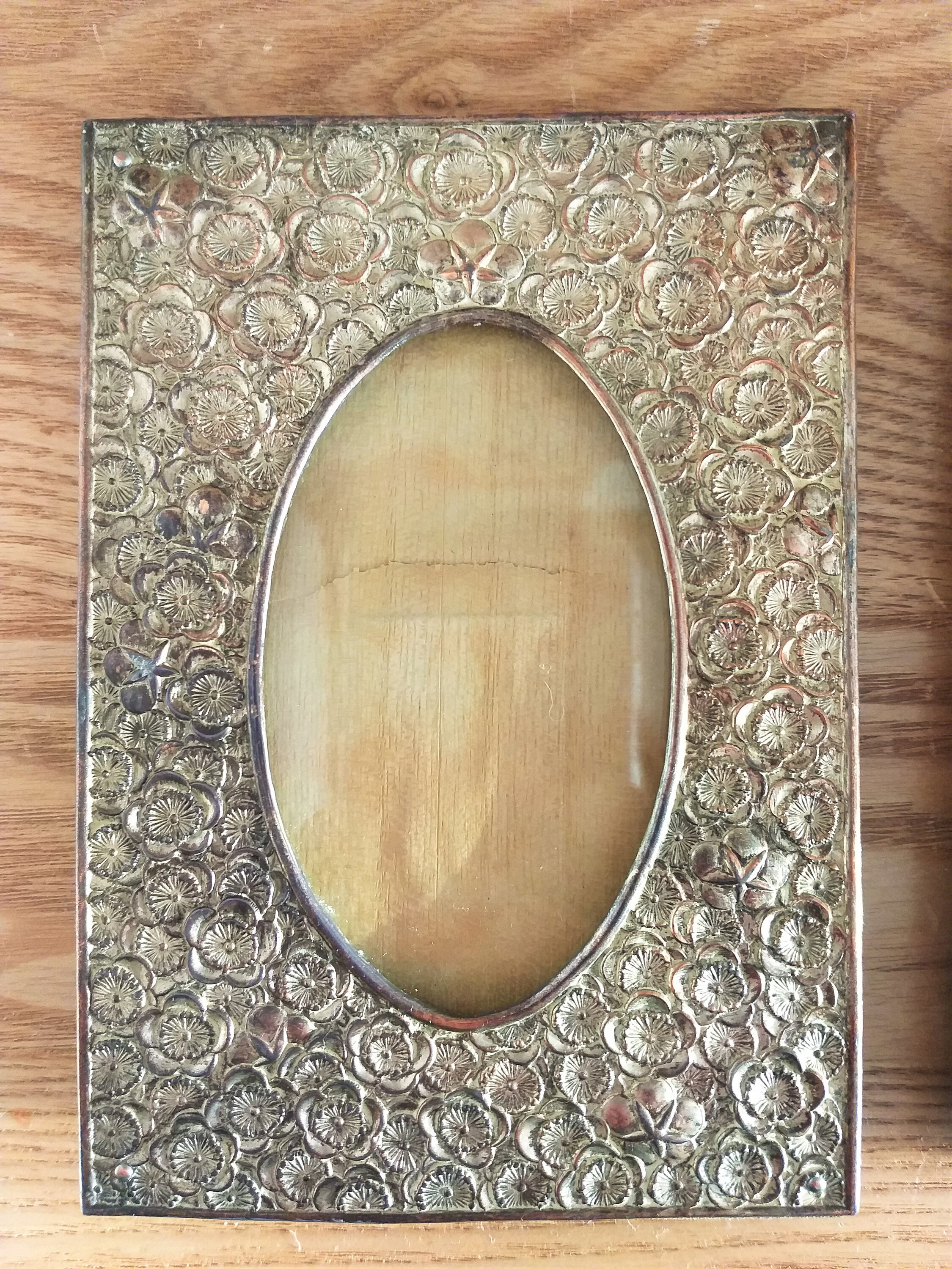 Vintage Chinese Silver Plated Photo Frames SET 2 From First Etsy