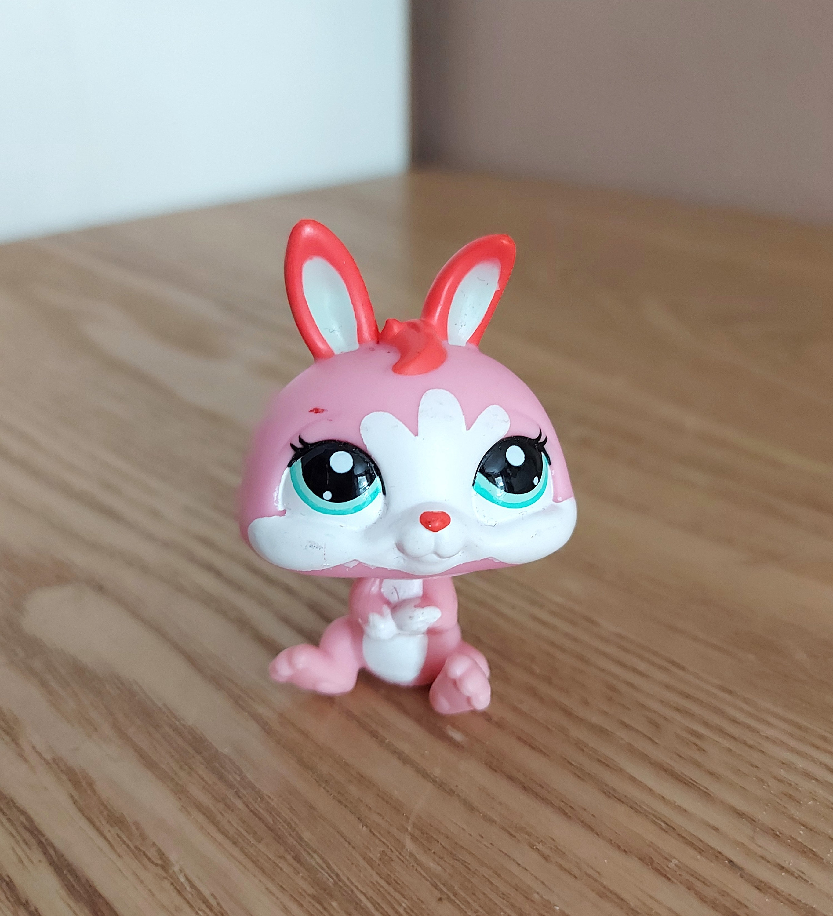 Vintage Authentic Littlest Pet Shop Pink Coral Dwarf Bunny Figurine 2407 Hasbro LPS Etsy