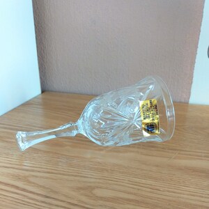 Vintage CRYSTAL BELL, 24 % Crystal Au-Plomb, Germany, 1980s