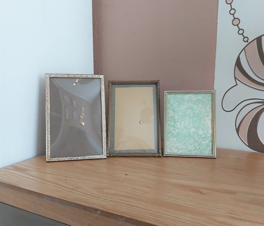 Vintage Scandinavian Metal Photo Frames SET 3 , Sweden, 1960s - Etsy