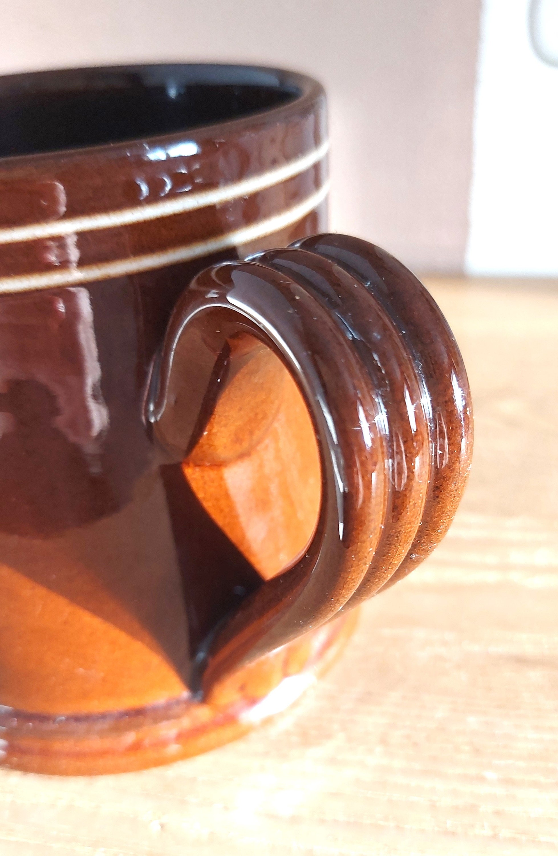 Vintage Scandinavian NITTSJÖ Brown Ceramic Mug, Sweden