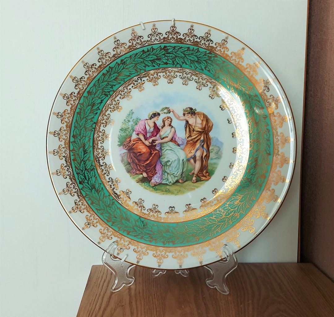 Pmr Bavaria Jaeger & Co Porzellan Wikipedia Vintage PMR Bavaria Jaeger & Co Porcelain Large Plate, Germany, 1930s