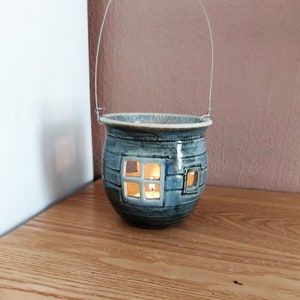Vintage Scandinavian Glazed Ceramic Candle Holder, Finland