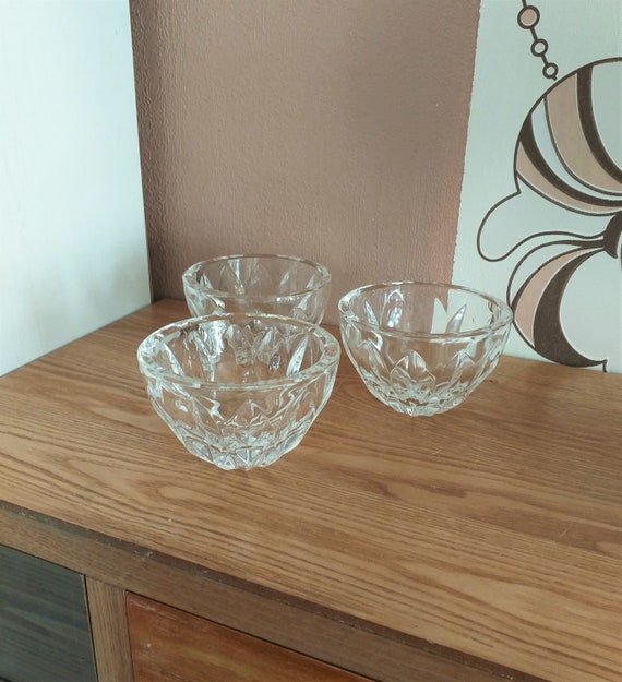 ヴィンテージ KOSTA BODA 鉛クリスタル スモールボウル SET 3