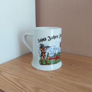 Vintage BAVARIA Porcelain BEER STEIN, German Beer Mug, Germany, 1990s