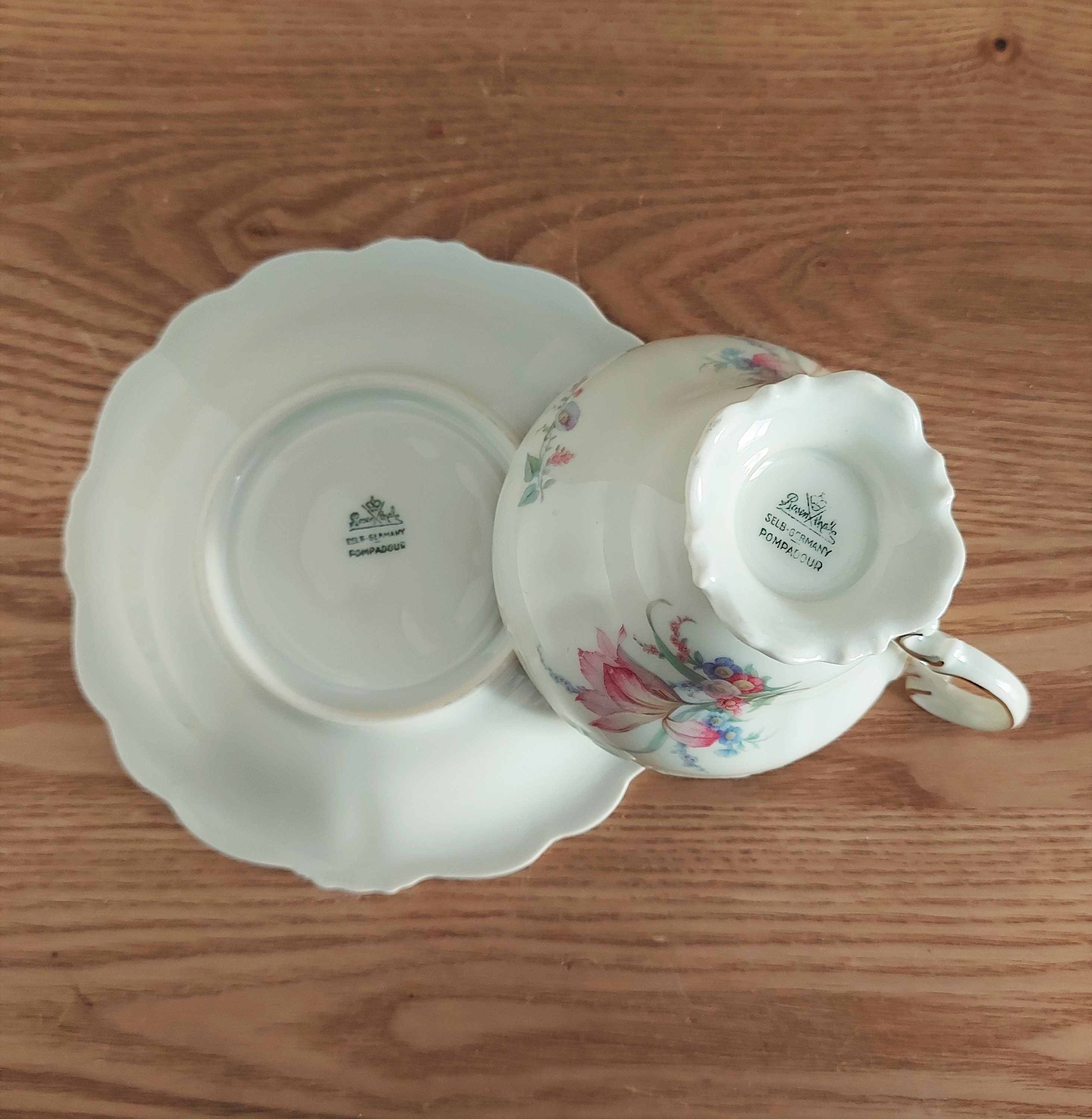 Vintage ROSENTHAL Selb-germany POMPADOUR Porcelain Tea Set 15, Germany,  1930s - Etsy