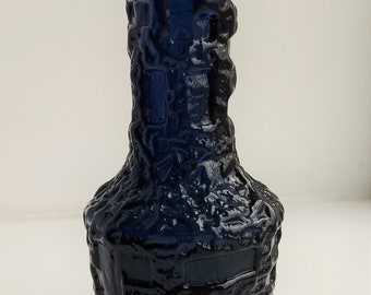 Vintage RUDA  GLASBRUK Cobalt Glass Vase, design by Göte Augustsson, Sweden, 1960s