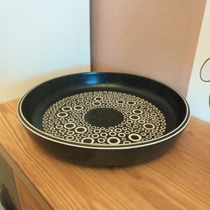 Vintage GUSTAVSBERG Ceramic Plate KRETA, design by Britt Louise Sundell, Sweden, 1960s