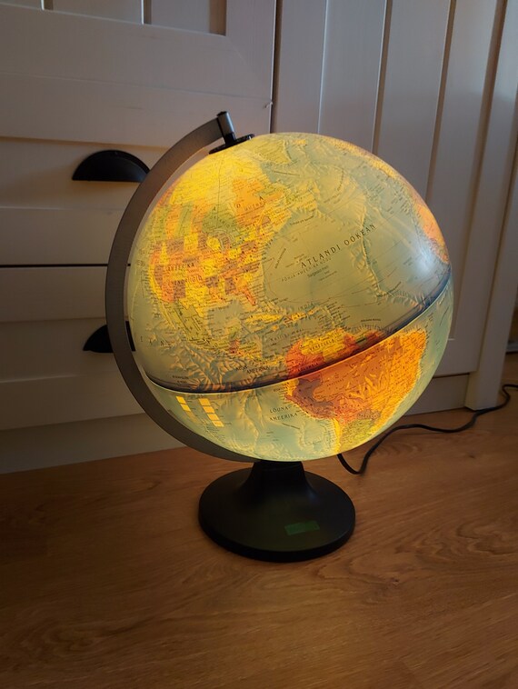 feit Oost Internationale Vintage REGIO Light up GLOBE Table Globe Lamp 1980s - Etsy